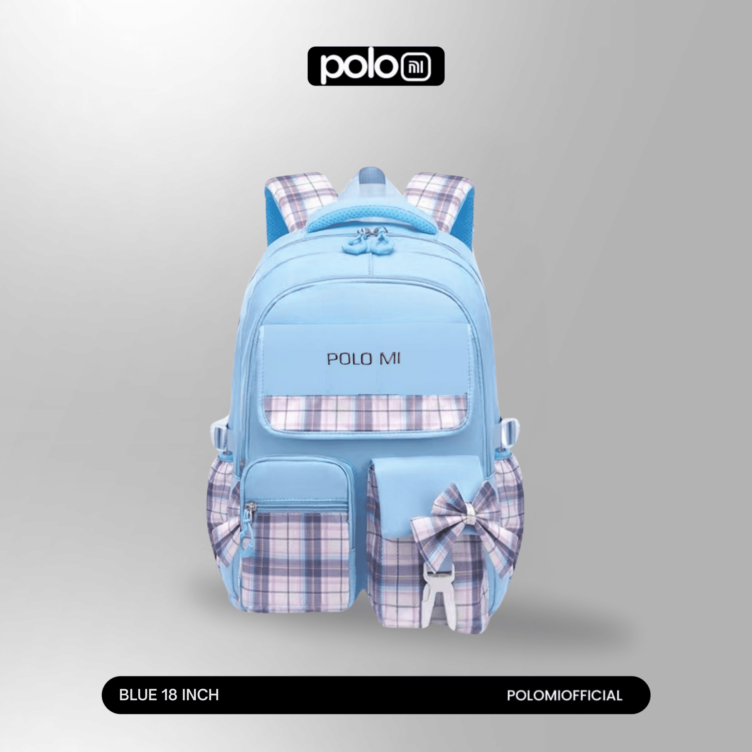 POLOMI Ransel Anak Perempuan 18 Inch - Image 3
