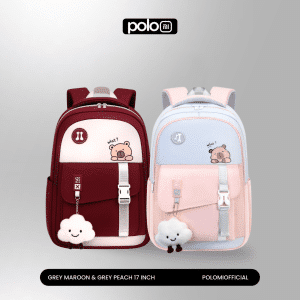 POLOMI Ransel Anak Perempuan 17 Inch