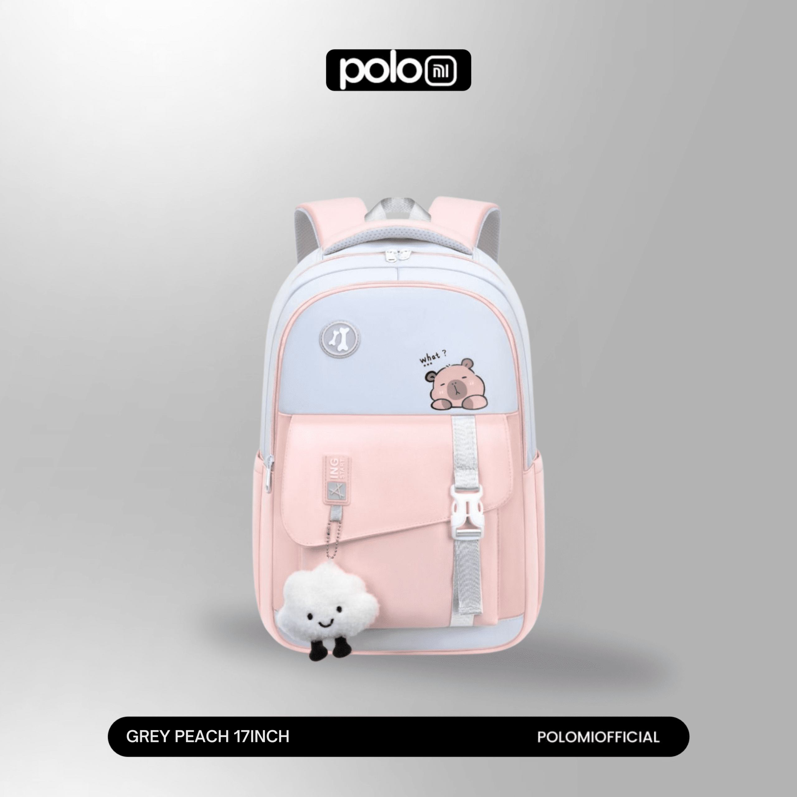POLOMI Ransel Anak Perempuan 17 Inch - Image 2