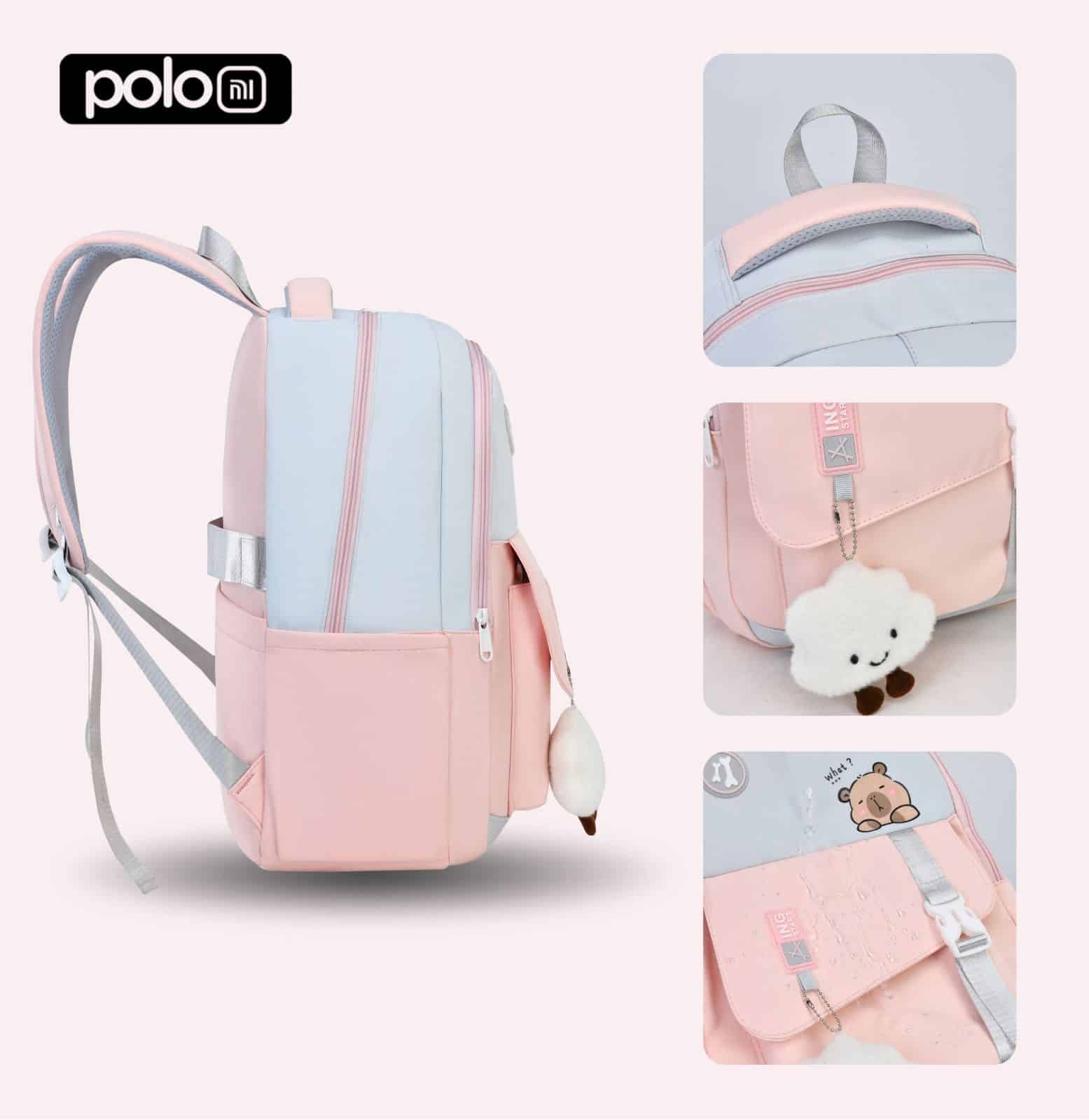 POLOMI Ransel Anak Perempuan 17 Inch - Image 13